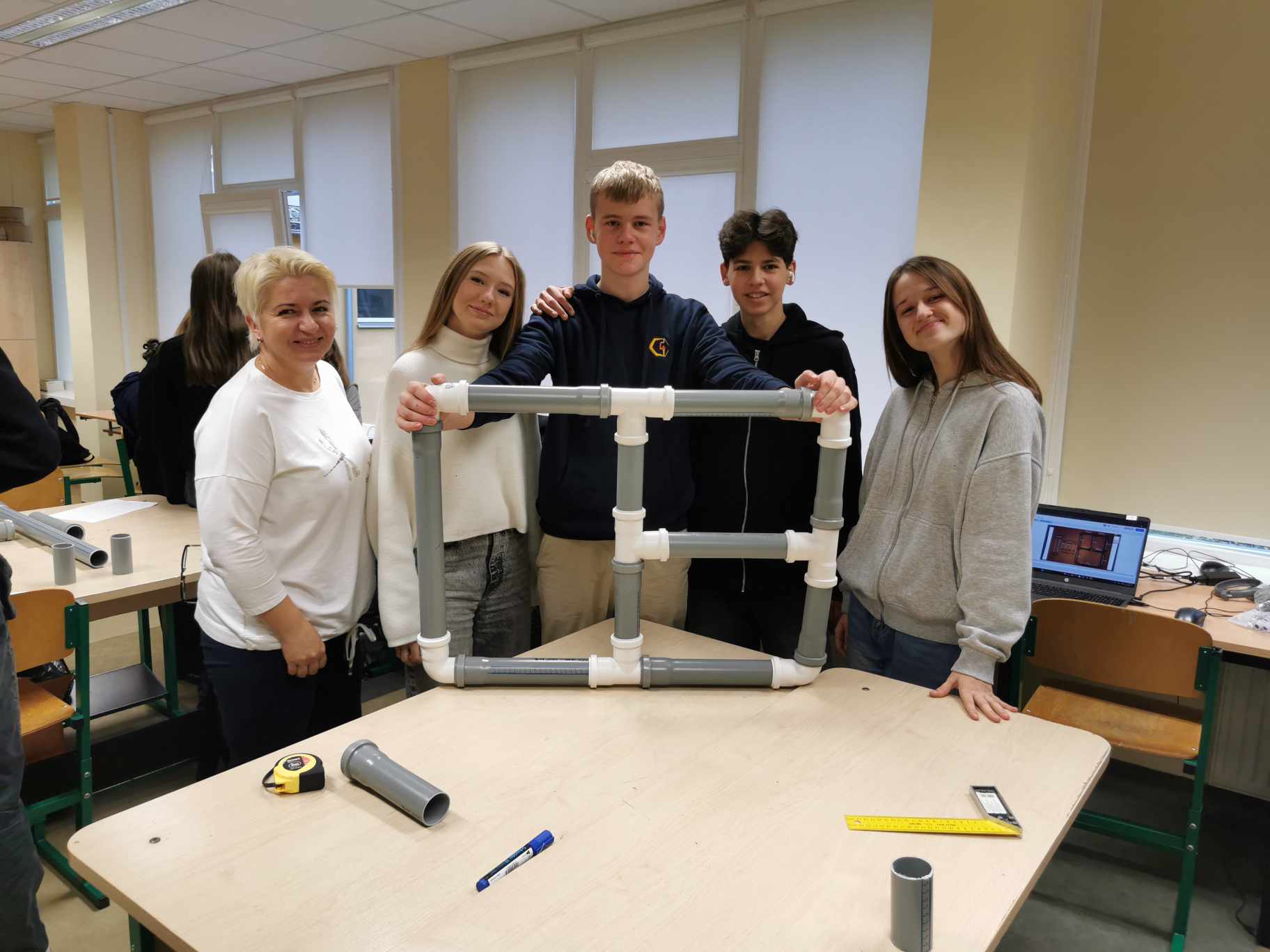 Project activities at Vilnius Joachim Lelevelis Engineering Gymnasium